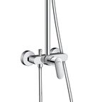 Душевая стойка Hansgrohe Crometta S 240 1jet Showerpipe Ecosmart 27269000 без излива, хром