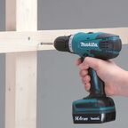 Дрель-шуруповерт аккумуляторная Makita DF347DWE, 14.4 В Li-ion 2x1.5 Ач