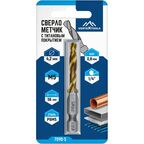 Сверло-метчик по металлу Р6М5 Vertextools 7090-5 4.2x56 мм