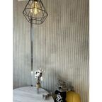 Стеновые панели DanilovDecor "Бергамо"рейки бетон светлый мдф 4 шт 3d для стен спальни, кухни, гостинной