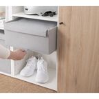 Короб для хранения Spaceo 36x16.5x28 см полипропилен цвет гранит