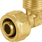 Угол комбинированный 90° Aquabeam 1/2"x16 мм НР латунь ABO.353.Y.001604
