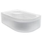 Акриловый душевой поддон Wemor 120x80 L с сиденьем