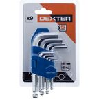 Набор ключей имбусовых шестигранных Dexter MER155 1.5-10 мм, 9 предметов
