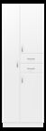 Пенал Misty Мисти 60 см Э-05060-01Бк с бельевой корзиной, подвесной, белый