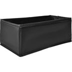 Набор коробок без крышки 31x31/15x31/15x15 см полиэстер цвет черный 4 шт