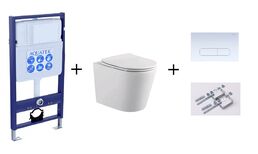 Комплект инсталляция Aquatek Standart INS-0000012+унитаз Aquatek Вега AQ1904-00+кнопка смыва KDI-0000013+комплект креплений
