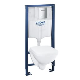 Комплект Унитаз и Система инсталляции для унитазов Grohe Solido 39467000 4 в 1