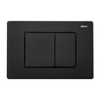 Комплект подвесного унитаза с инсталляцией Abber Rechteck AC1201MB-AC0105-AC0120MB безободковый, крышка с микролифтом, черный матовый, кнопка черная
