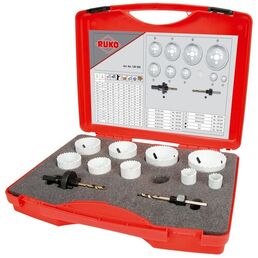 Набор коронок Bi-metall HSSE-Co8 PK2 19-64мм 11пр 126306