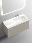 Тумба с раковиной Sancos Snob T SNT100RCE 100 см подвесная, Beige Soft