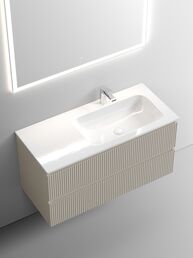 Тумба с раковиной Sancos Snob T SNT100RCE 100 см подвесная, Beige Soft