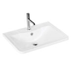 Раковина накладная BelBagno 60 см BB600/455-LV-MR-ALR белая