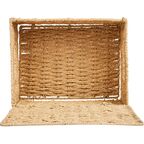 Корзина с крышкой для хранения 31x15x23 см бумага цвет бежевый