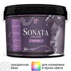 Краска для стен и потолков Parade Sonata Deep Matt моющаяся матовая прозрачная база С 9 л