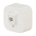 Розетка компьютерная RJ45 категория 5e UTP - Legrand Quteo - IP20 накладной монтаж - белый