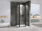 Душевой уголок Abber Sonnenstrand 100x75 AG04100BS-S75B стекло прозрачное, профиль черный, без поддона