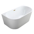 Ванна акриловая Swedbe Select 170x75 8828GO белая, золото