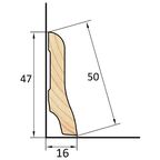 Плинтус деревянный сращенный ПЕС-50 13x50x2200 мм хвоя Экстра