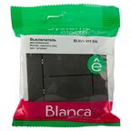 Выключатель встраиваемый Systeme Electric Blanca Сх5 2 клавиши цвет антрацит