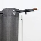 Карниз двухрядный раздвижной Inspire Cripta d16/19 мм 160-300 см металл цвет черный