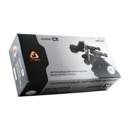 Нитриловые перчатки черные Jeta Safety JSN9 Black Nitrile Gloves 100 шт Размер XL JSN910/XL
