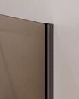 Душевой уголок Cezares SLIDER 100x90 SLIDER-AH-1-90-100/110-BR-GM стекло тонированное, профиль оружейная сталь