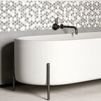Плитка настенная Axima Невада 30x60 см 1.62 м² цвет мозаика бело-серый