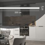 Карниз для кухонного шкафа Инта Delinia ID 220x4 см МДФ цвет белый