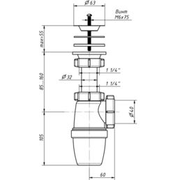 Сифон Orio А - 3204