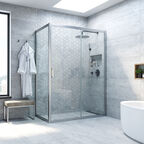 Душевой уголок Vegas-Glass ZP+ZPV TUR+NOVO 115x75 ZP+ZPV NOVO h2000 115*75 07 crystalvision профиль матовый хром, стекло crysta