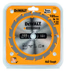 Диск пильный по дереву DEWALT CONSTRUCTION, 165х20х1 мм (DT1948-QZ)