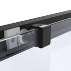 Душевой уголок Vegas-Glass 100x100 ZP+ZPV Protec 100*100 02М 01 профиль черный матовый, стекло прозрачное