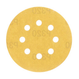 Диск шлифовальный КМ Gold d125 мм P320 на липучку бумажная основа (5 шт.)