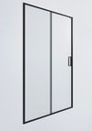 Душевая дверь Timo 120x195 T01 стекло прозрачное, профиль черный