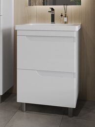 Комплект мебели Orange Topline-Milano TM60-02 60 см, напольная, белая глянцевая