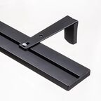 Кронштейн для шины Арт-декор Atlant 12 см сталь цвет черный