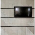 Стеновые панели декоративные из МДФ 3D / Цвет: кремовый перламутр / 4шт
