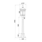 Светильник садово-парковый Maytoni Salamanca бронза 1050 мм E27 60 Вт IP44 (O031FL-01BR)