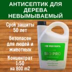 Антисептик для дерева невымываемый SILVER BIO PRO усиленная биозащита-концентрат 1:50, 5л
