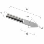 Гравер DJTOL AJ6.6005 прямой конусный (по дереву, композиту (АКП), пластику)