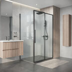 Душевой уголок Niagara Nova 130x90 NG-34-13AGR-A90GR-34 стекло прозрачное, профиль графит матовый