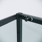 Душевой уголок Grossman Style 130x80 120.K33.05.1380.21.00 без поддона, стекло прозрачное, профиль черный матовый