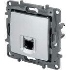 Розетка компьютерная RJ45 категория 5e UTP - Legrand Etika - алюминий