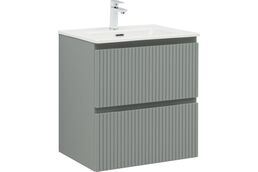 Тумба с раковиной Aquanet Джейн (Flat) 60 подвесная, мисти грин