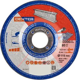 Диск зачистной по металлу тип 27 Dexter 115x22.2x6 мм