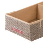 Ящик с отделениями Casy Home For Professionals 50x22x12см, коричневый
