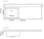 Тумба под раковину BelBagno KRAFT-LVD-580/1200-2C-PIA-RNN