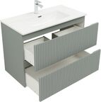 Мебель для ванной комнаты Aquanet Джейн (Flat) 91 см 00335435 подвесная, мисти грин