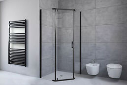 Душевой уголок Royal Bath 100х120 RB 1210TR-T-BL стекло прозрачное, профиль черный